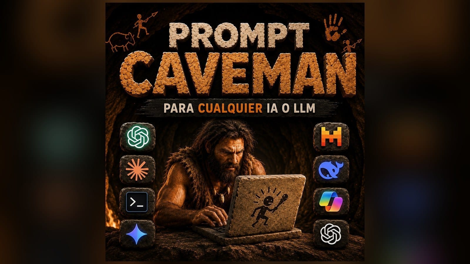 Prompt Caveman para cualquier IA o LLM: reduce tokens y obtén respuestas más precisas